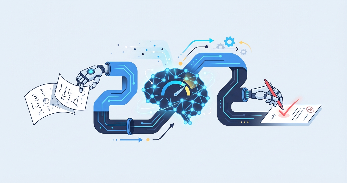 Stylized illustration for blog: AI Grading for Handwritten Math: How It Works and Why It Matters