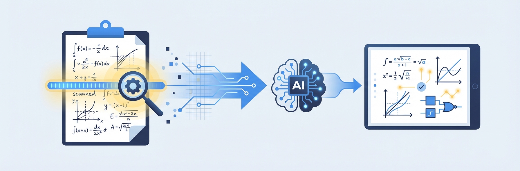 Illustration for section: How AI/OCR Reads Handwritten CBSE Maths Solutions