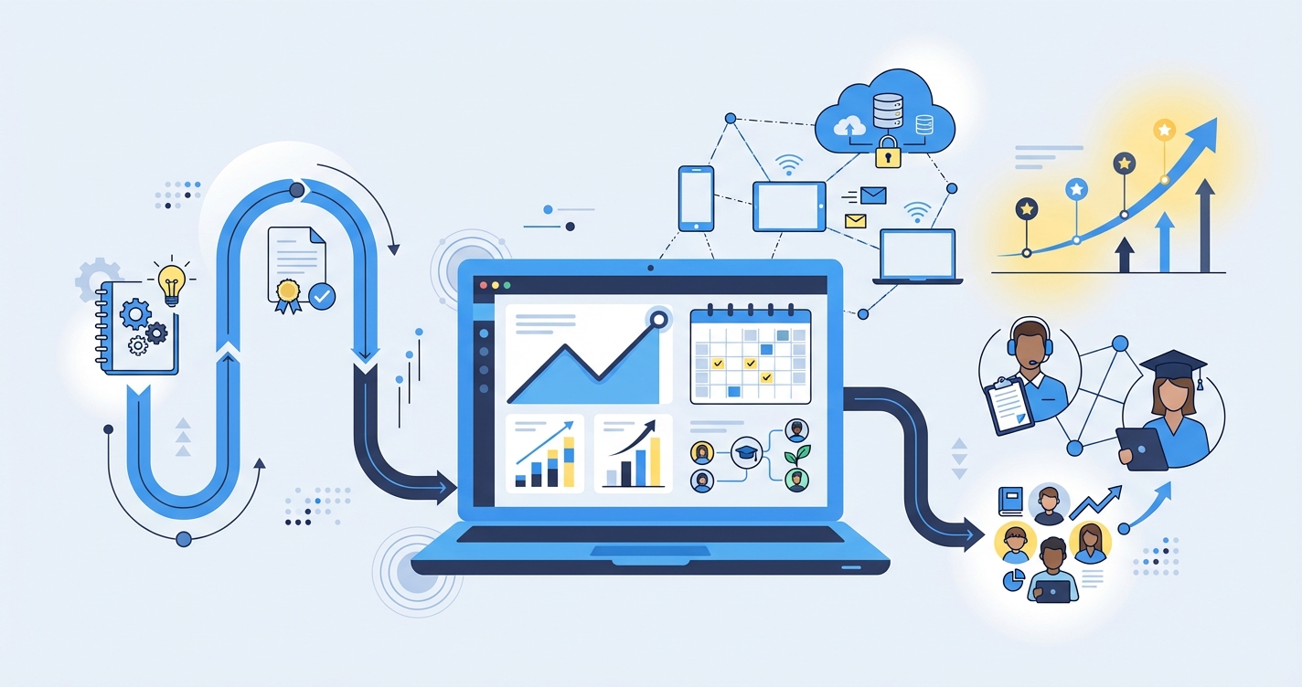 Stylized illustration for blog: How to Start a Tutoring Center: The Complete Guide for 2026