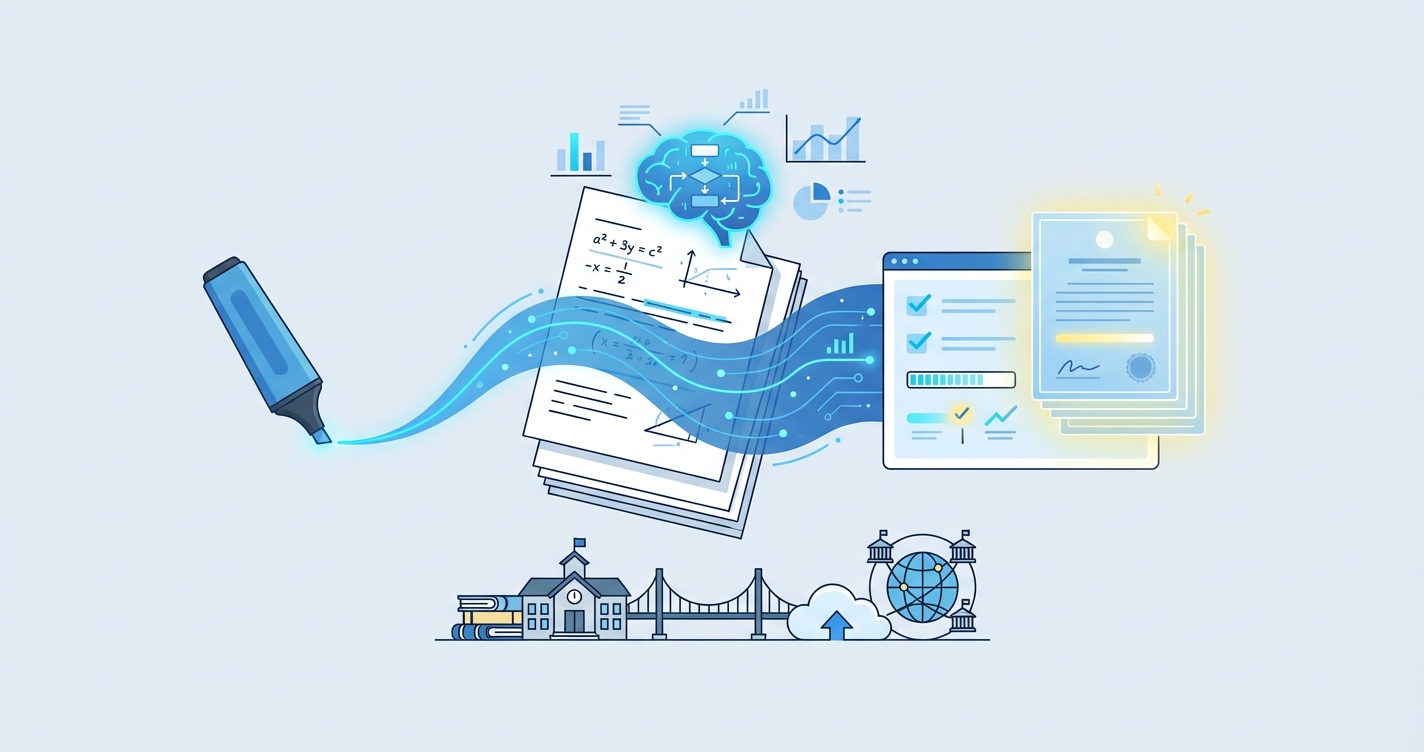 Stylized illustration for blog: What Is Smart Grading? The Complete Guide to AI-Powered Assessment