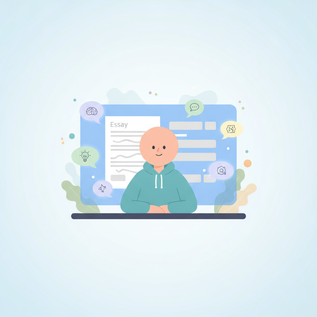 Writefull providing AI-powered writing feedback to a student.