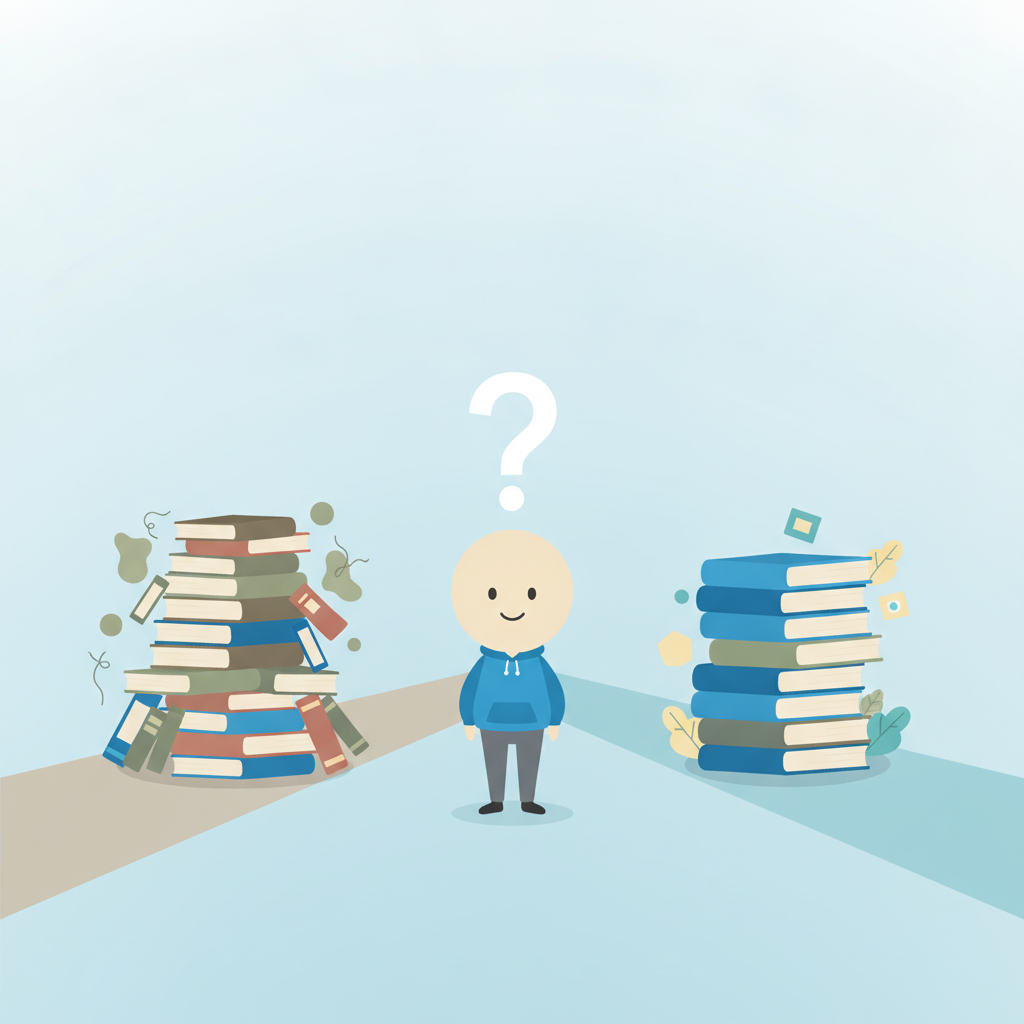 A diagram showing how the right jee mains preparation books lead to success versus confusion.