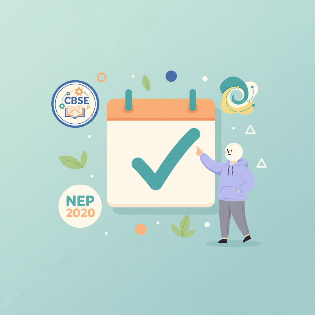 A graphic showing that AI answer evaluation is essential for meeting CBSE and NEP 2026 requirements by 2026.