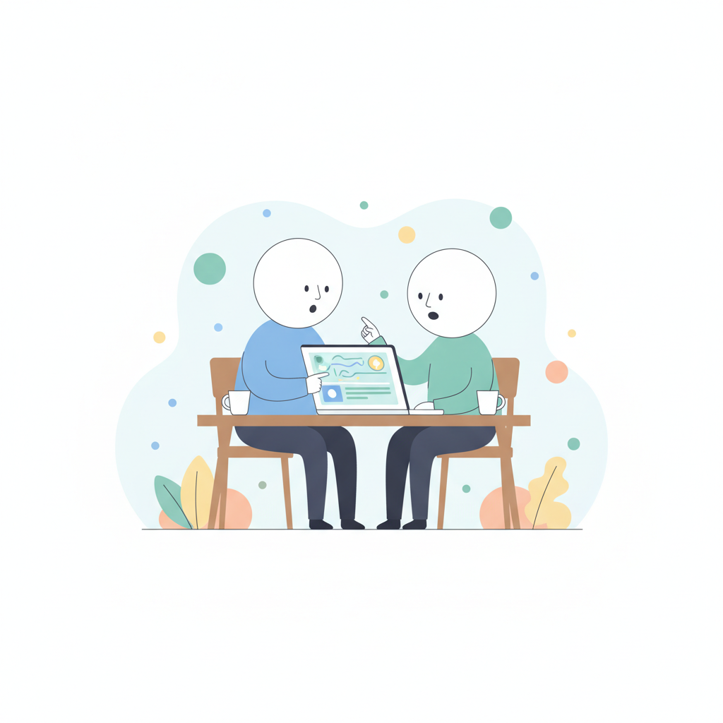 A parent guiding their child through Educake homework without doing the work for them.