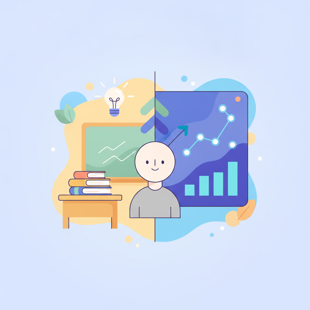 A comparison of old PMP training versus a modern pmp exam prep class with AI.