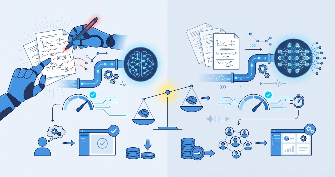 Stylized illustration for comparison: IntelGrader vs Gradescope: Which AI Grading Tool Is Right for You?