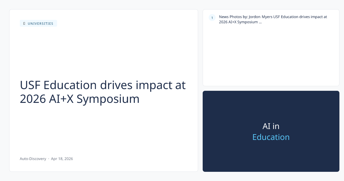 USF Education drives impact at 2026 AI+X Symposium